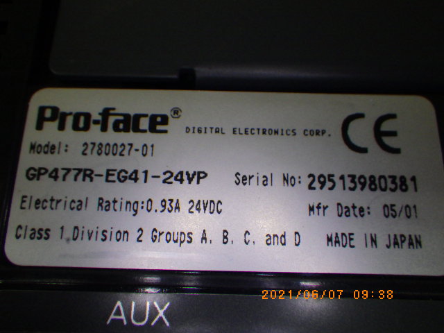 GP477R-EG41-24VPの名盤写真