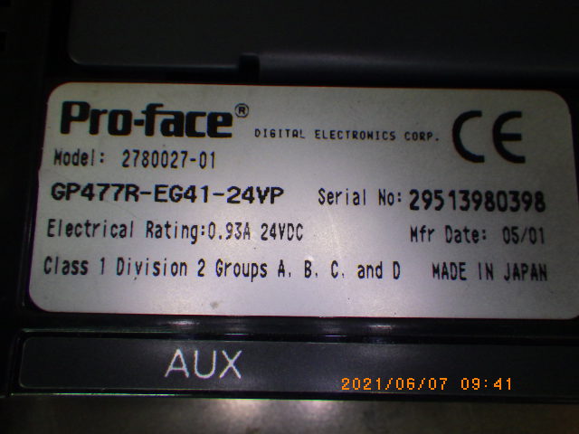 GP477R-EG41-24VPの名盤写真