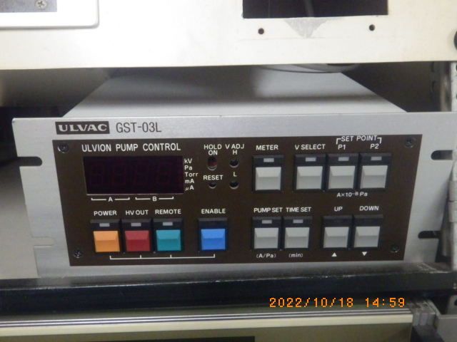 中古機 アルバック Ulvac製イオンポンプコントローラー、型式GST 中古機 アルバック Ulvac製イオンポンプコントローラー、型式GST