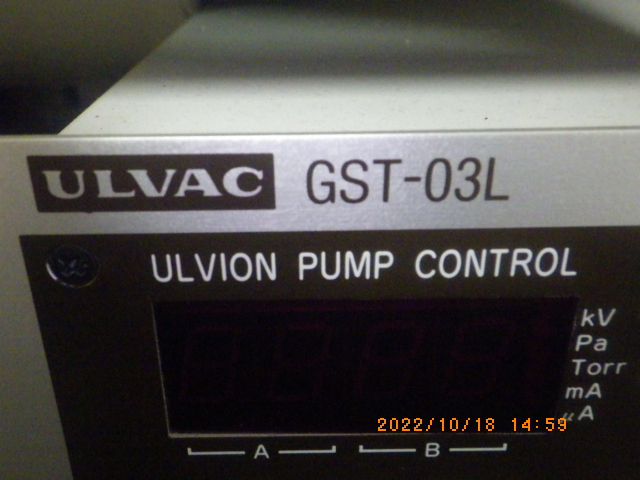 中古機 アルバック Ulvac製イオンポンプコントローラー、型式GST 中古機 アルバック Ulvac製イオンポンプコントローラー、型式GST