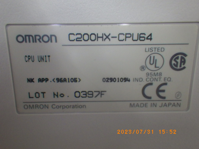 C200HX-CPU64の名盤写真