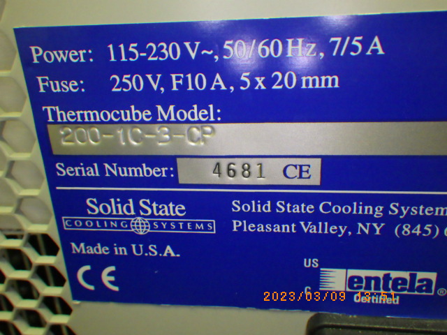 Thermocube Model 200-1C-3-CPの名盤写真
