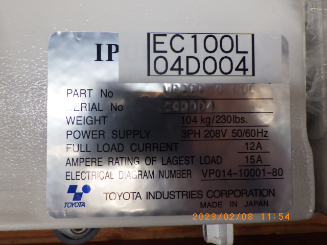 EC100Lの名盤写真