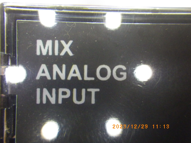 MIX ANALOG INPUTの名盤写真