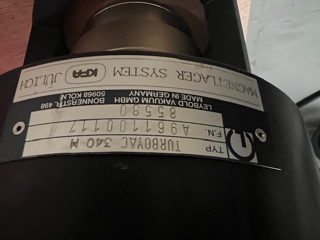 TURBOVAC 340Mの名盤写真