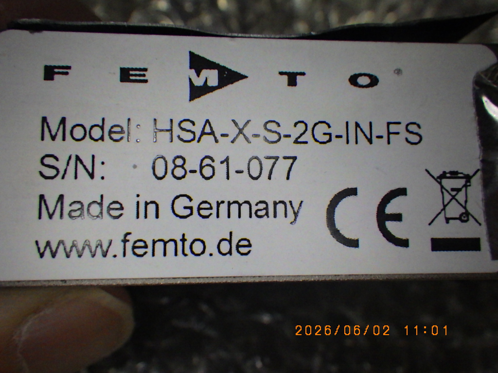 HSA-X-S-2G-IN-FSの名盤写真
