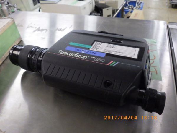 Spectra Scan PR650の在庫写真