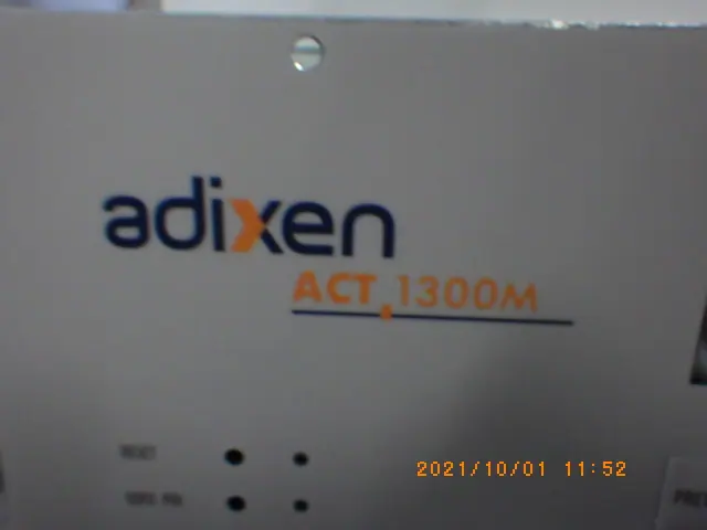 Adixen ACT-1300M 銘板写真(2/2)