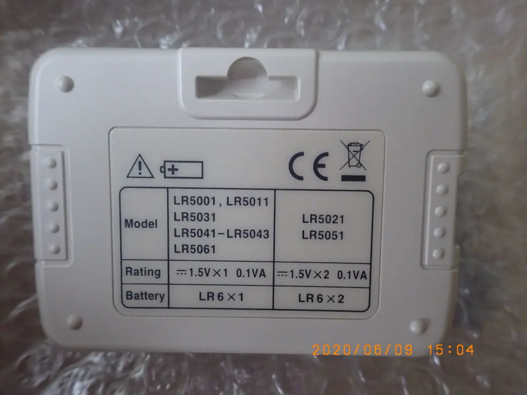日置電機 Hioki LR5001 銘板写真(2/2)