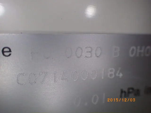 ブッシュ FO-0030B 銘板写真(2/2)