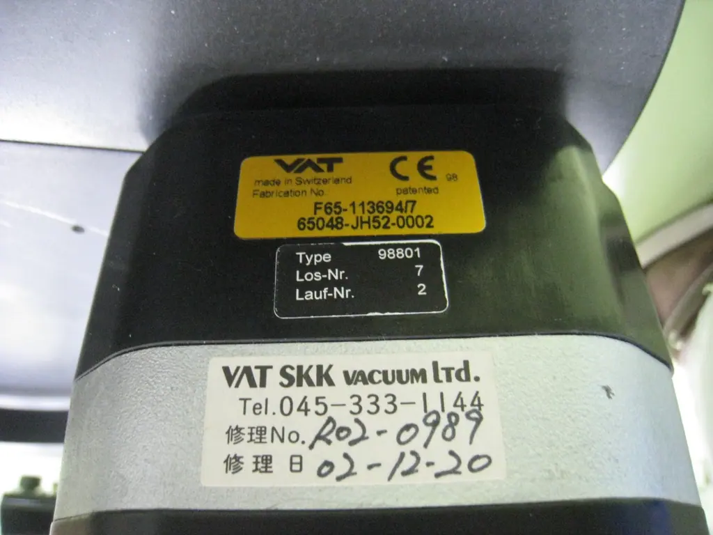 VAT 65048-JH52-0002 銘板写真(2/2)