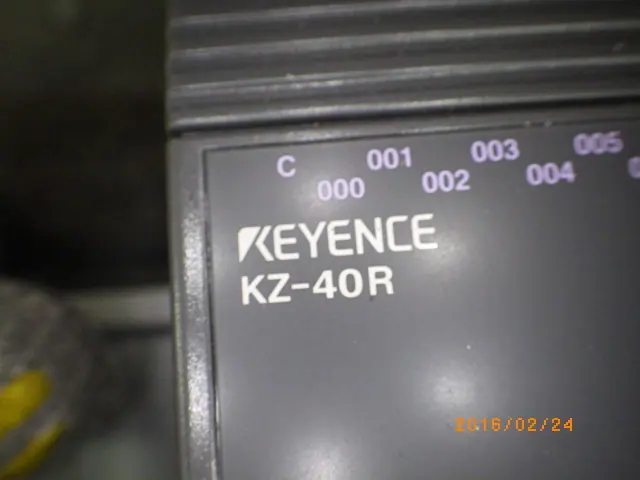 キーエンス Keyence KZ-40R 銘板写真(2/2)