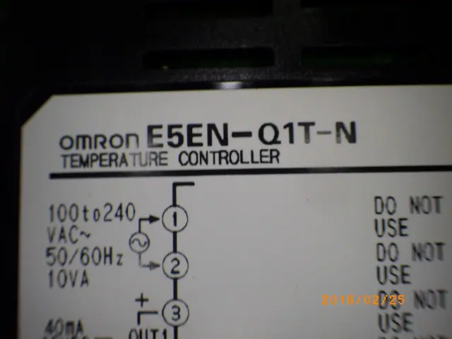 オムロン Omron E5EN-Q1T-N 銘板写真(2/2)