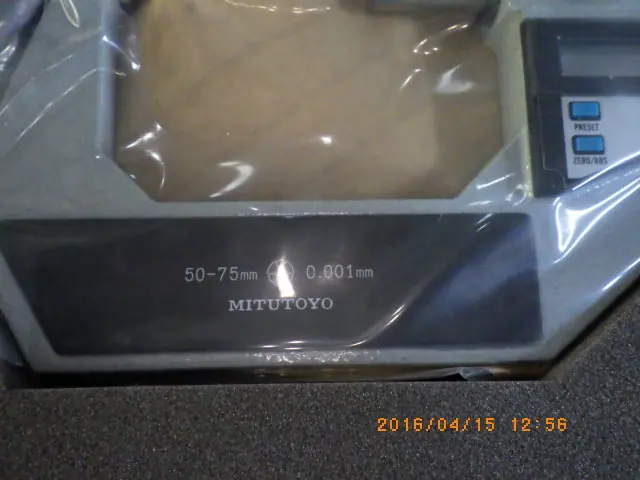 ミツトヨ Mitutoyo 293シリーズ 銘板写真(2/2)