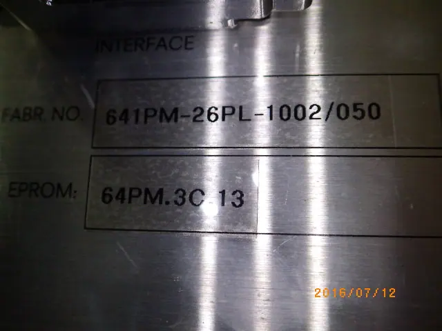 VAT PM-4 銘板写真(2/2)