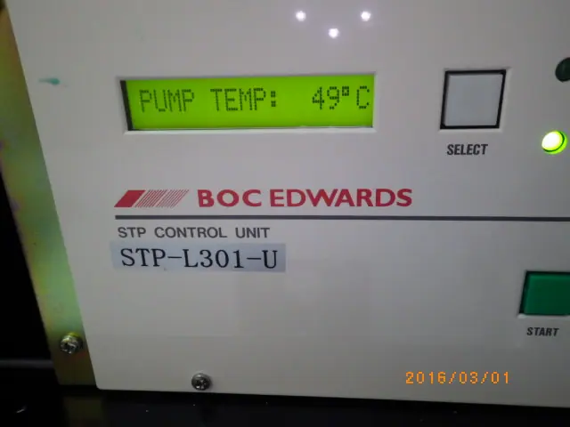 エドワーズ Edwards STP-L301-U 銘板写真(2/2)
