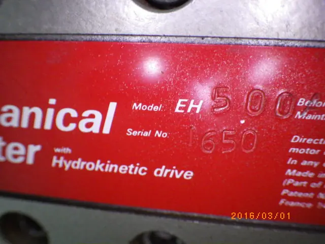 エドワーズ Edwards E2M80 銘板写真(2/2)