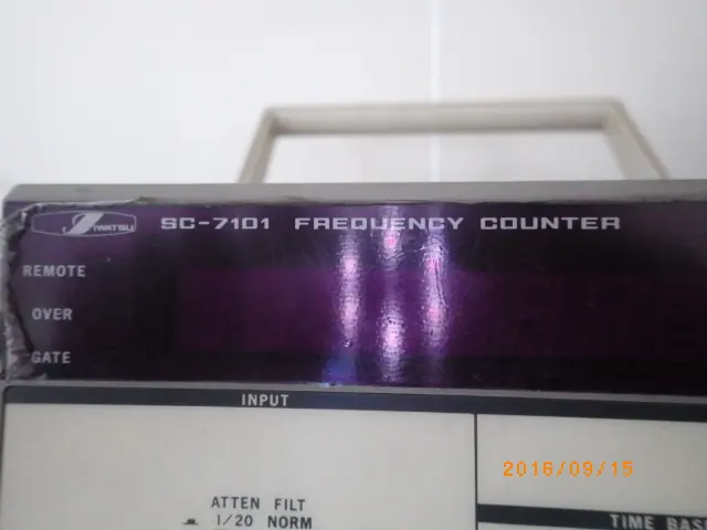 岩通 Iwatsu SC-7101 銘板写真(2/2)