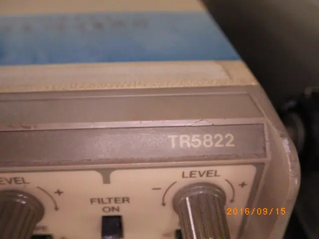 タケダ理研 TR5822 銘板写真(2/2)