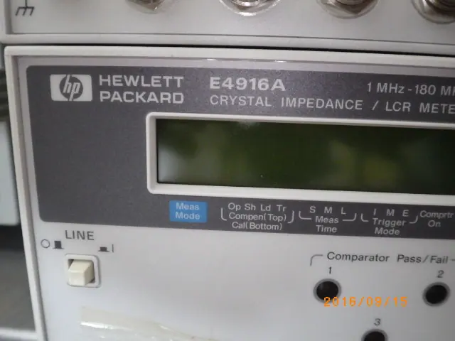 キーサイト(HP/アジレント) Keysight E4916A 銘板写真(2/2)