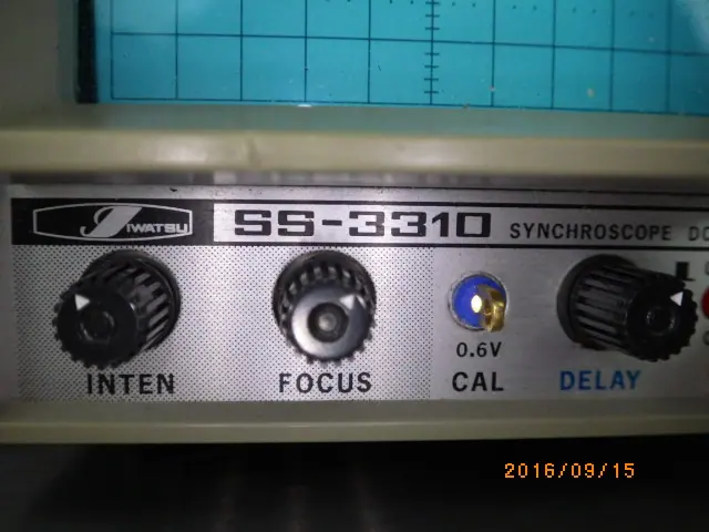 岩通 Iwatsu SS-3310 銘板写真(2/2)