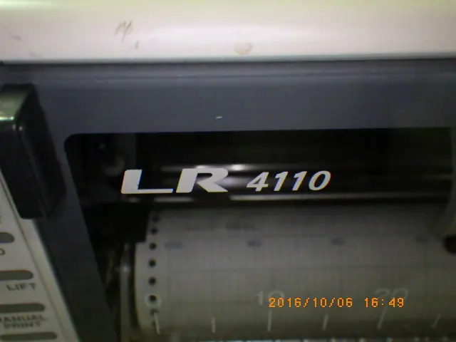 横河電機/横河計測 Yokogawa LR4110 銘板写真(2/2)