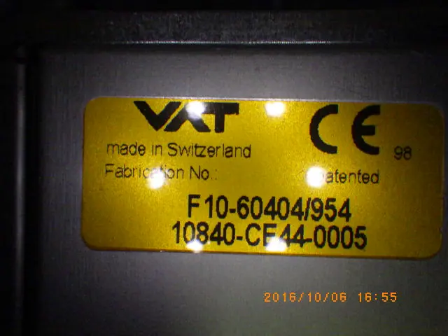 VAT 10840-CE44-0005 銘板写真(2/2)