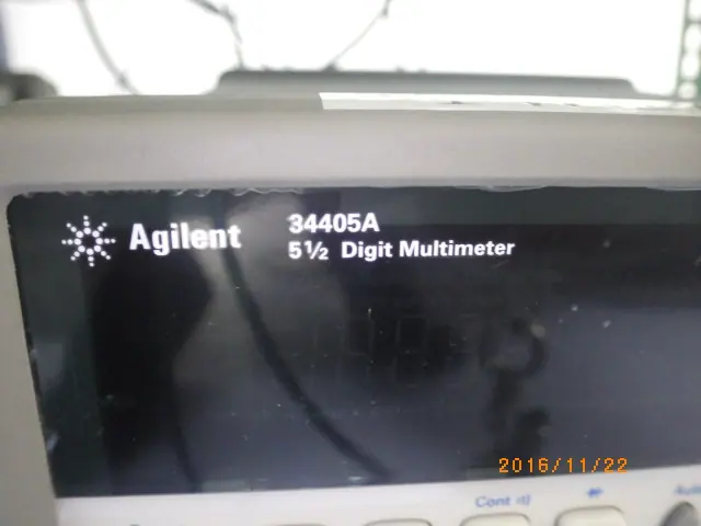 キーサイト(HP/アジレント) Keysight 34405A 銘板写真(2/2)