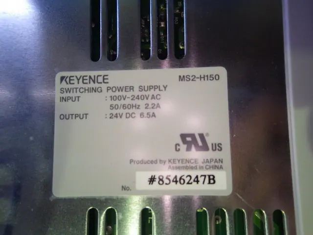 キーエンス Keyence MS2-H150 銘板写真(2/2)