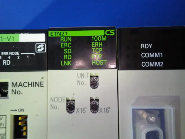 オムロン Omron CS1W-ETN21 銘板写真(2/2)