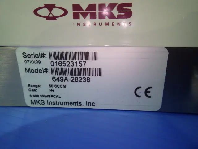 MKS 649A-28238 銘板写真(2/2)