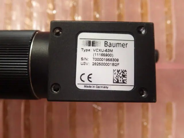 Baumer VCXU-63M 銘板写真(2/2)