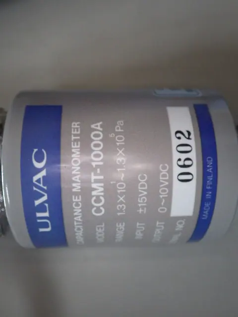 アルバック Ulvac CCMT-1000A 銘板写真(2/2)