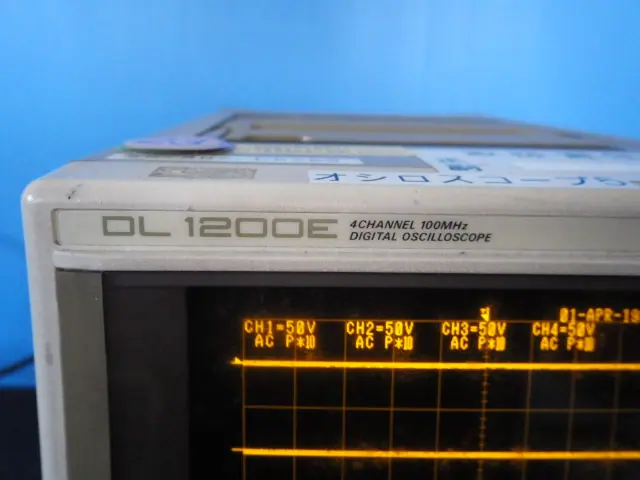 横河電機/横河計測 Yokogawa DL1200E 銘板写真(2/2)