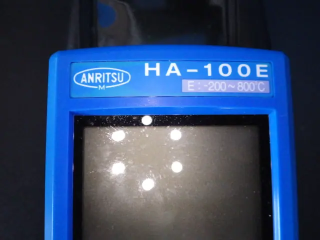 安立計器 HA-100E 銘板写真(2/2)