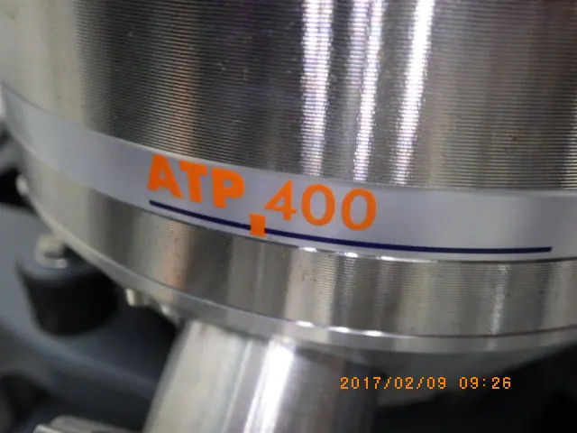 Adixen TMP:ATP400/RP:2021SD 銘板写真(2/2)