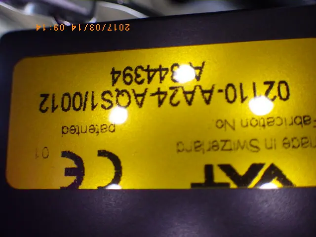 VAT 02110-AA24-AQS1/012 銘板写真(2/2)