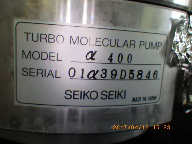 セイコー精機 Seiko α400 銘板写真(2/2)
