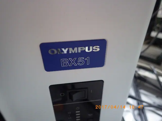 オリンパス Olympus BX51 銘板写真(2/2)