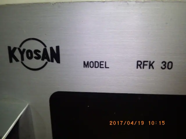 京三製作所 Kyosan RFK30 銘板写真(2/2)