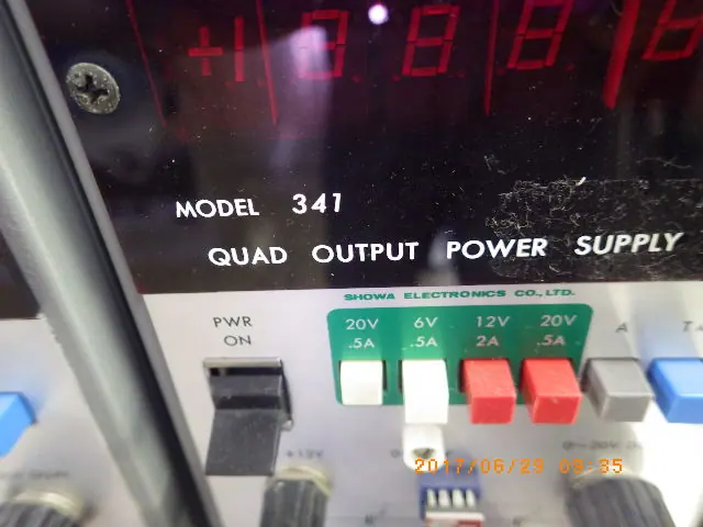昭和電子工業 model341 銘板写真(2/2)