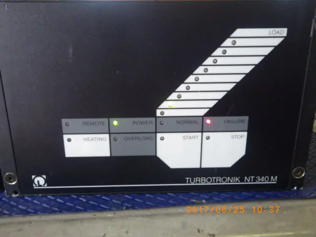 ライボルト Leybold TURBOTRONIK NT340M 銘板写真(2/2)