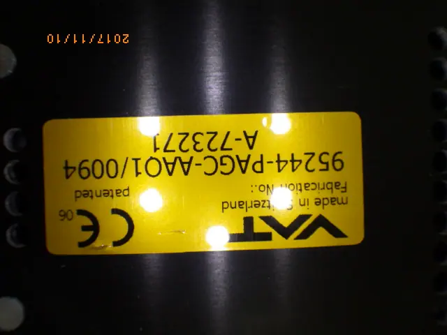 VAT 95244-PAGC-AAQ1/0094 銘板写真(2/2)