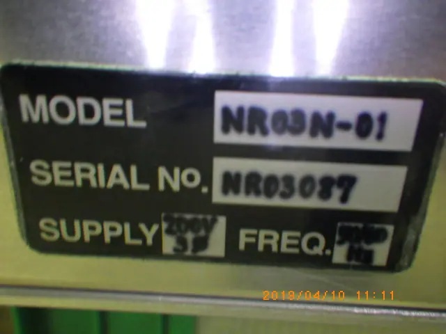 ノダRFテクノロジーズ NR03N-01 銘板写真(2/2)
