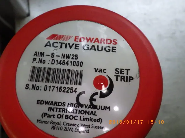 エドワーズ Edwards AIM-S-NW25 銘板写真(2/2)