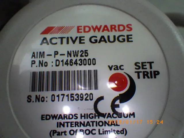 エドワーズ Edwards AIM-P-NW25 銘板写真(2/2)