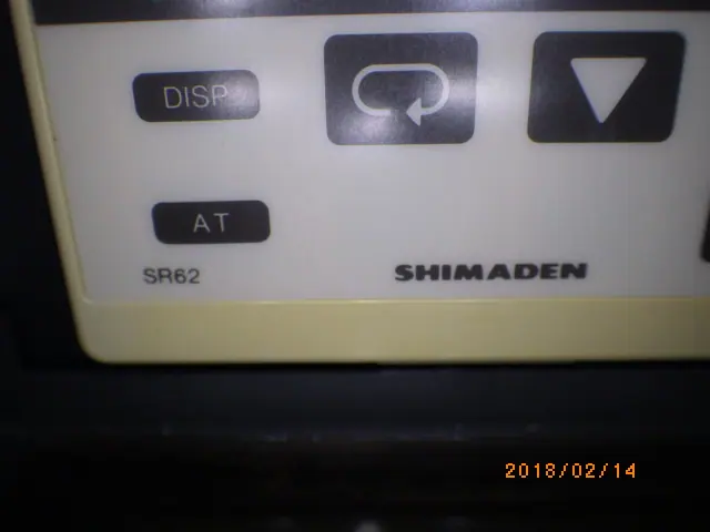 シマデン SHIMADEN SR62 銘板写真(2/2)
