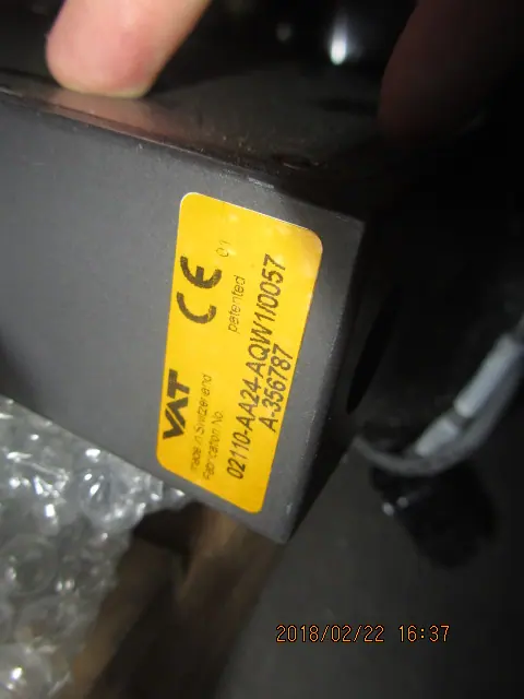 VAT 02110-AA24-AQW1/0057 銘板写真(2/2)