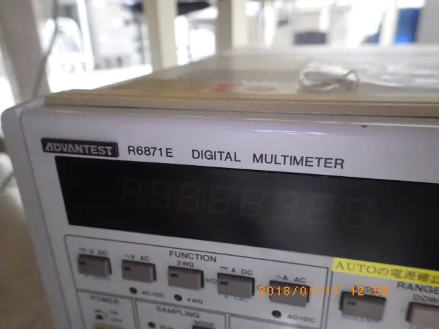 アドバンテスト/ADC Advantest R6871E 銘板写真(2/2)