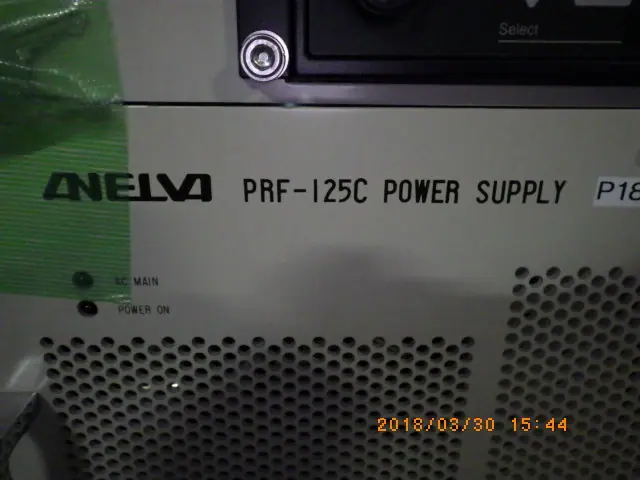 アネルバ ANELVA PRF-125C 銘板写真(2/2)